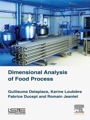 cover image of Dimensional Analysis of Food Processes